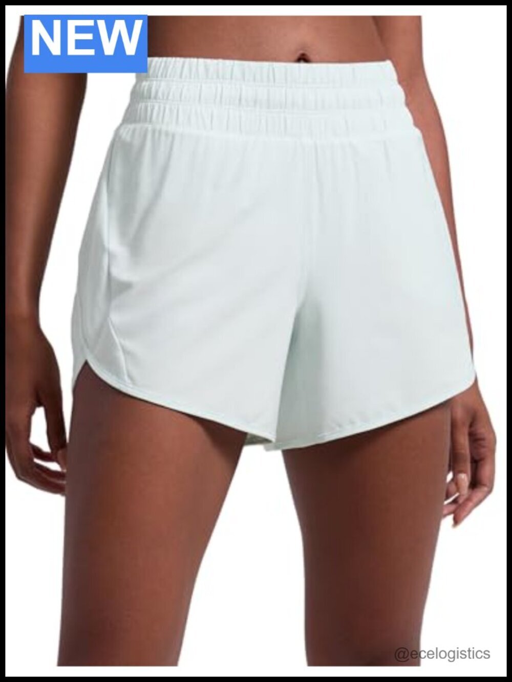 High Waisted Dolphin Athletic Shorts 5" Mesh Liner Quick Dry Zip Pocket